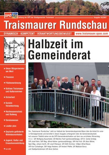 Halbzeit im Gemeinderat - SPÖ Traismauer