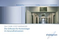 Der CARE COST MANAGER Die Software für ... - Dialogicon
