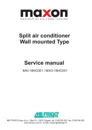 Split air conditioner Wall mounted Type Service manual