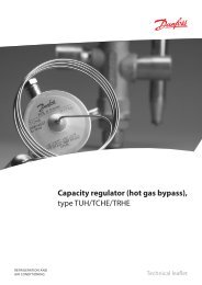 Capacity regulator (hot gas bypass) type TUH/TCHE/TRHE