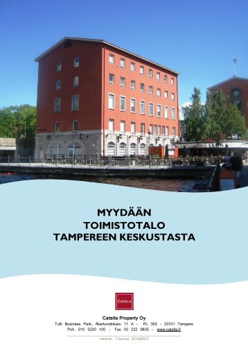 MYYDÄÄN TOIMISTOTALO TAMPEREEN KESKUSTASTA