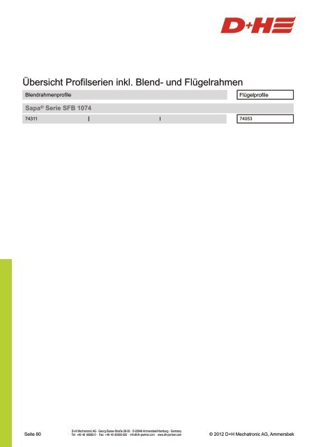 CDC Konsolensätze für - D+H Mechatronic