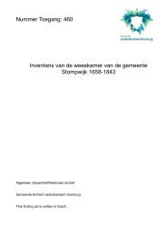 Inventaris van de weeskamer van de gemeente Stompwijk 1658-1843