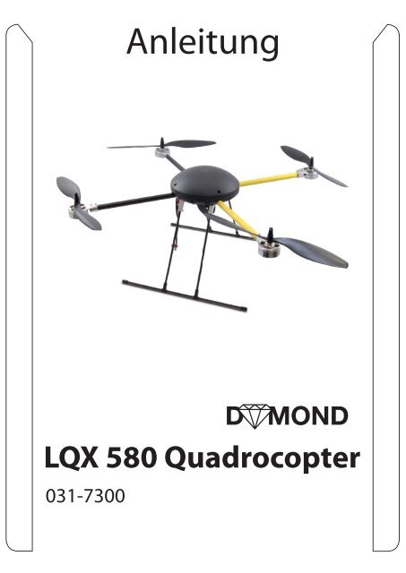 Anleitung zu DYMOND LQX 580 Quadrocopter (502 kB - Staufenbiel