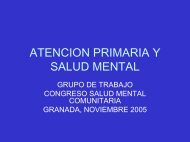 ATENCION PRIMARIA Y SALUD MENTAL