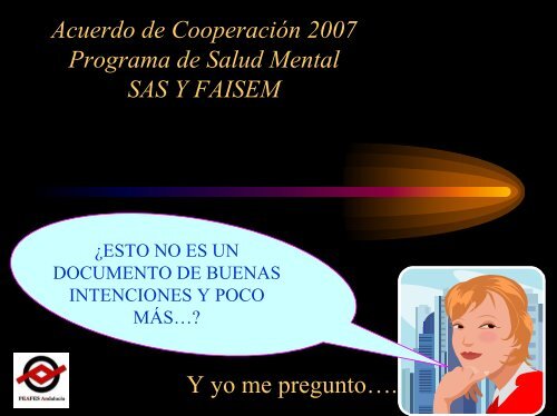 Acuerdo de CooperaciÃ³n 2007 Programa de Salud Mental SAS Y ...