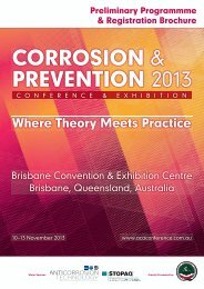 CORROSION & PREVENTION 2013