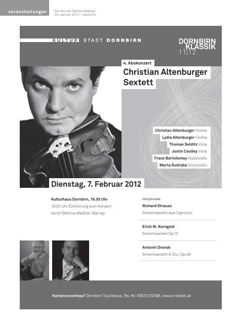 Dornbirner Gemeindeblatt KW 03 vom 20.01.2012