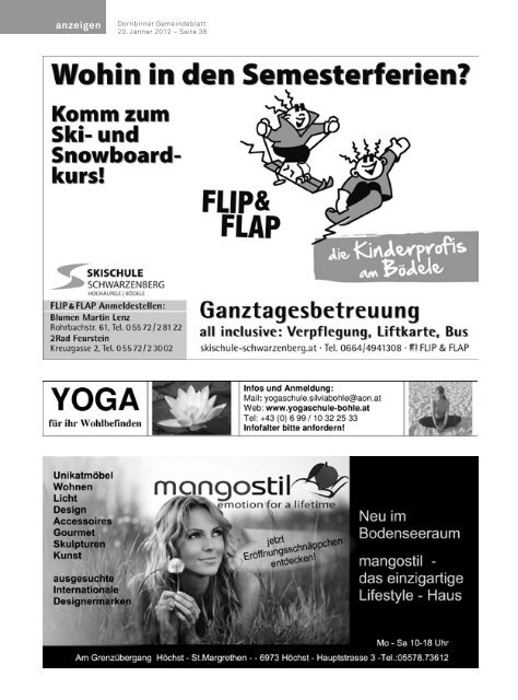 Dornbirner Gemeindeblatt KW 03 vom 20.01.2012