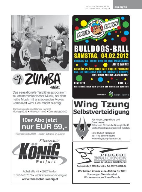 Dornbirner Gemeindeblatt KW 03 vom 20.01.2012