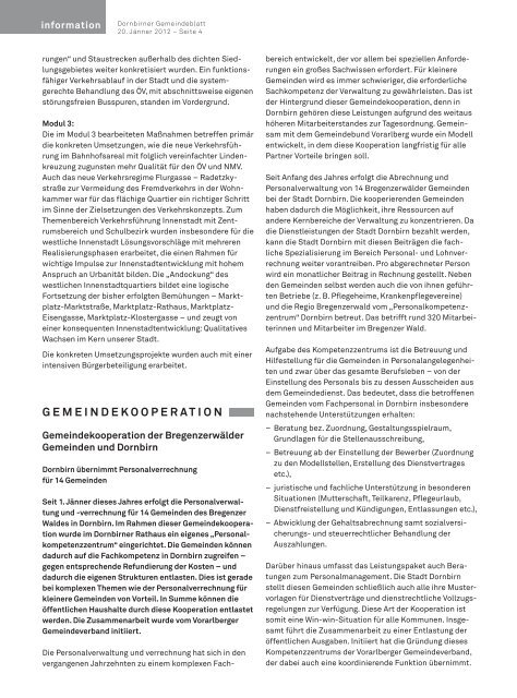 Dornbirner Gemeindeblatt KW 03 vom 20.01.2012
