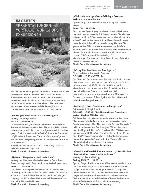 Dornbirner Gemeindeblatt KW 08 vom 25.02.2012