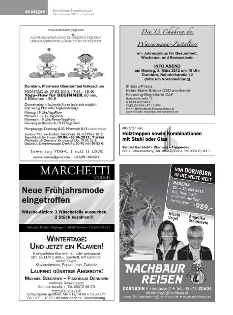 Dornbirner Gemeindeblatt KW 08 vom 25.02.2012