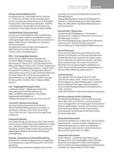 Dornbirner Gemeindeblatt KW 08 vom 25.02.2012