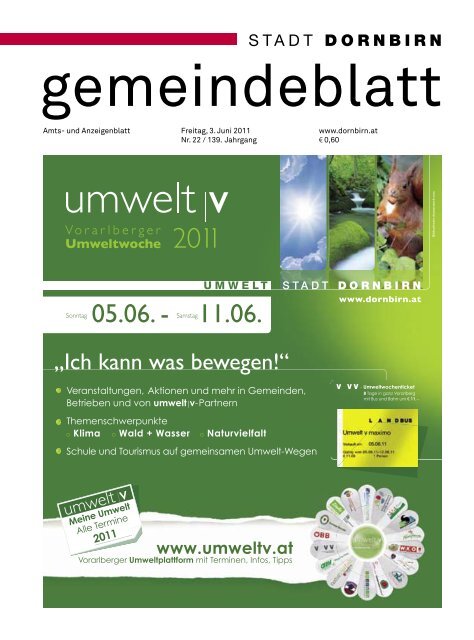 Dornbirner Gemeindeblatt KW 22 vom 03.06.2011