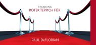 Einladung: Roter Teppich für Paul DeFlorian - Wiener Bildung