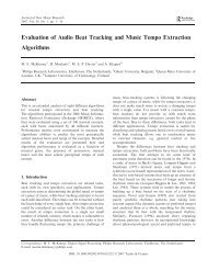 Evaluation of Audio Beat Tracking and Music Tempo Extraction ...