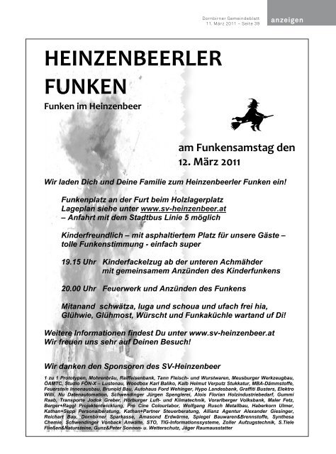 Dornbirner Gemeindeblatt KW 10 vom 11.03.2011