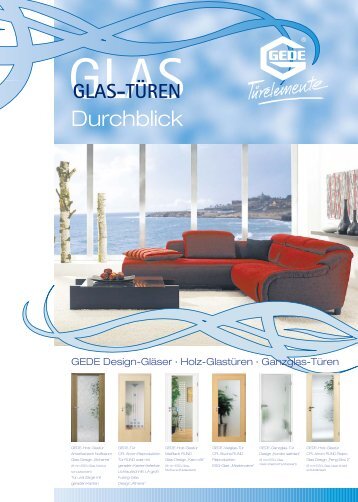 GEDE Design-Gläser · Holz-Glastüren · Ganzglas-Türen