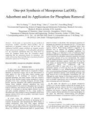 One-pot Synthesis of Mesoporous La(OH)3 Adsorbent and its ...