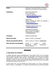 Curso: Profesores: Trimestre: Horario de clase ... - Servicios IESA