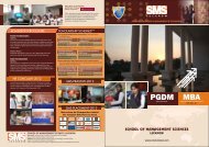 PGDM Brochure - SMS Lucknow