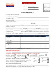 Admission Form - India College Search