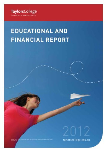 Taylors College Sydney Educational and Financial Report, 2012