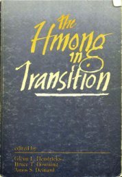 THE HMONG IN TRANSITION