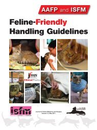 AAFP and ISFM Feline-Friendly Handling Guidelines