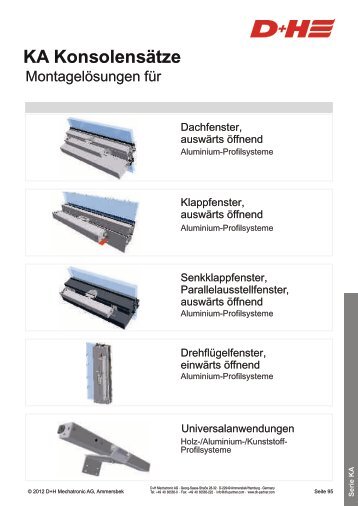 KA Konsolensätze für - D+H Mechatronic