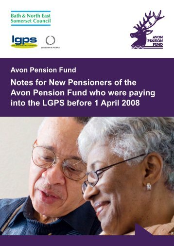 Notes for New Pensioners - Before 1 April 2008 - the Avon Pension ...