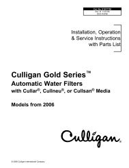 Culligan Gold Series