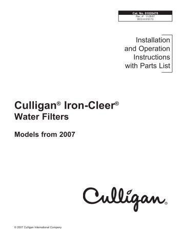 Culligan Iron-Cleer