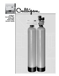 Culligan Iron-Cleer Plus Automatic Water Filter Owners Guide