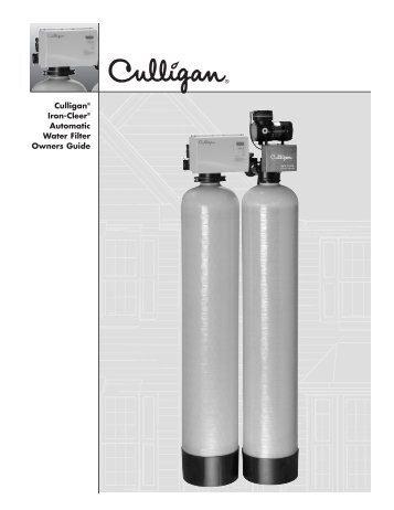 Culligan Iron-Cleer Automatic Water Filter Owners Guide