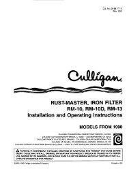 Rust-Master Filters (From 1990) - Cassidy Water Conditioning Home