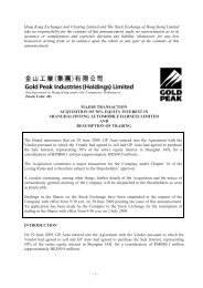 Acquisition of 50% equity interest in Shanghai Jinting Automobile ...