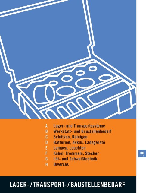 LAGER-/TRANSPORT-/BAUSTELLENBEDARF