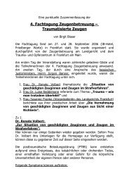 Traumatisierte Zeugen - zeugenbetreuung.de