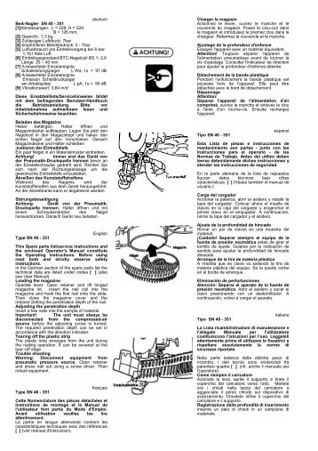 deutsch BeA-Nagler SN 40 - 351 [1]Abmessungen: L = 228; H = 224 ...