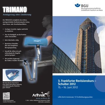 3. Frankfurter Revisionskurs – Schulter 2012 - ATOS Klinik Heidelberg