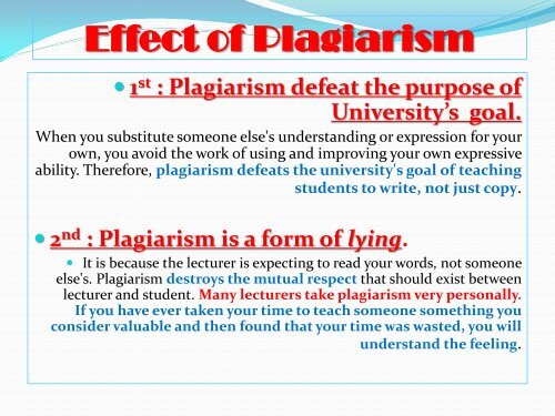 Awareness On The Plagiarism 2013 - UniKL | Malaysian Institute Of ...