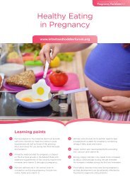 Diet and influence on the fetus A balanced and nutritious diet for pregnancy