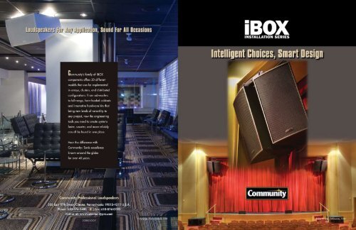 iBOX Brochure 12-30-09.fin - Community Professional Loudspeakers