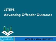 JSTEPS Advancing Offender Outcomes