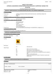 safety data sheet lefranc & bourgeois vernis surfin pour ... - Kreativ.de