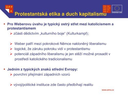 „Protestantská etika a duch kapitalismu“ Max Weber