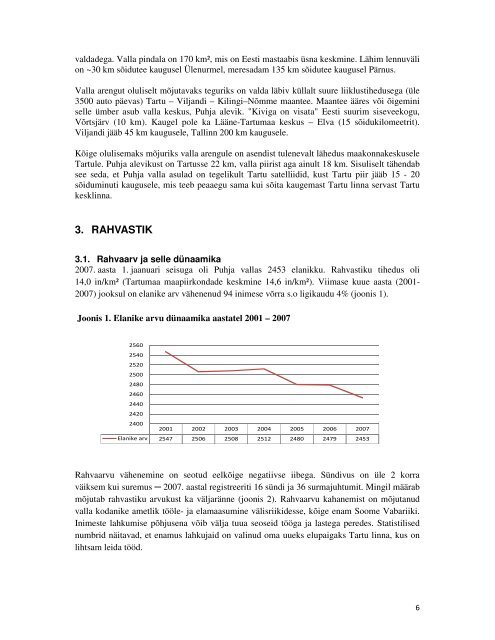 PUHJA – LOOVUSE JA ENERGIA VALD Puhja valla arengukava aastateks 2008 - 2021