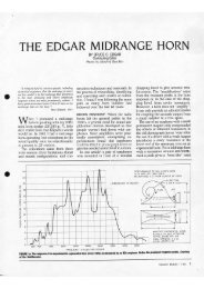 THE EDGAR MIDRANGE HORN